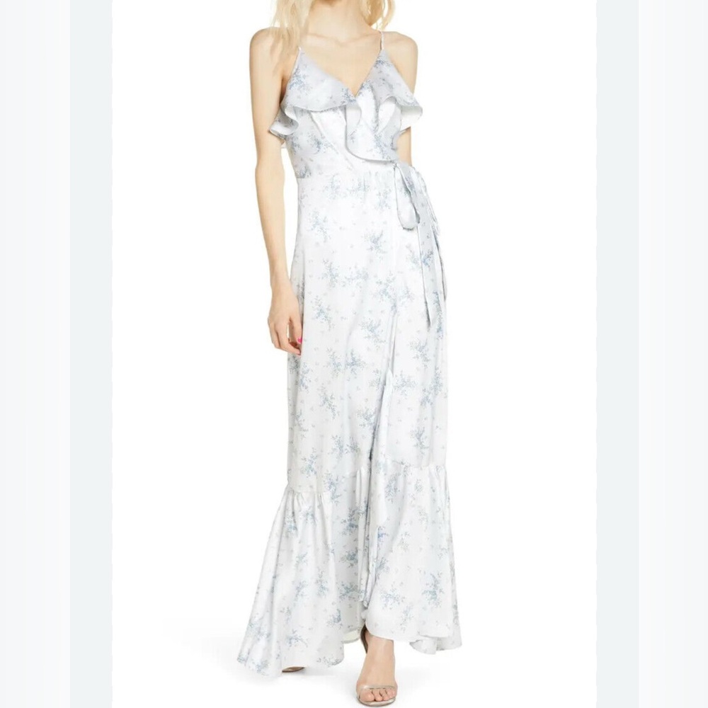 Wayf the Claudia wrap dress size medium